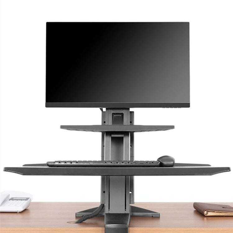NORTH BAYOU NB L80 Dual Tray Stand Desk Table Clamp LCD Monitor Mount for 17-32 inch