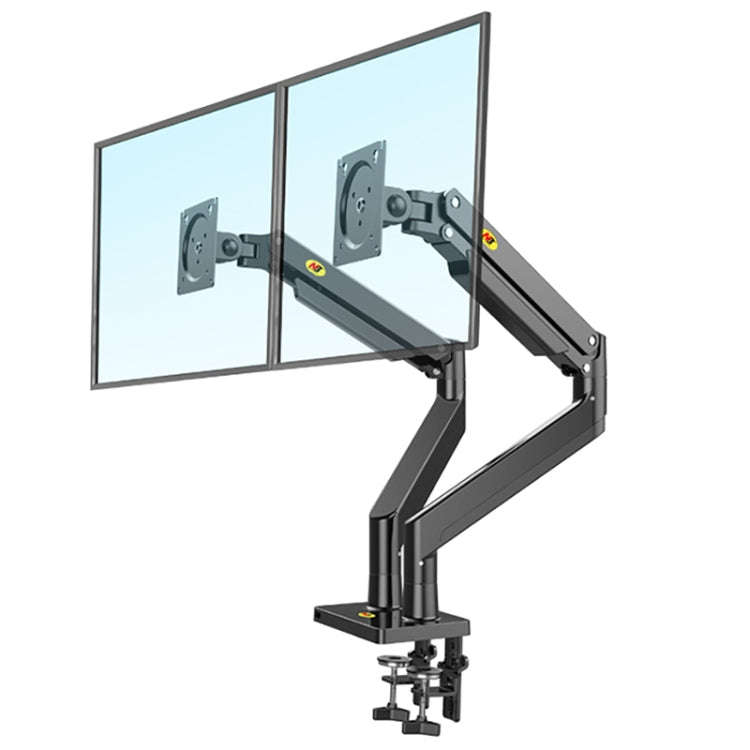 NORTH BAYOU NB G32 Aluminum Alloy Dual Monitor Mount Gas Spring Arm Full Motion Holder for 22- 32...
