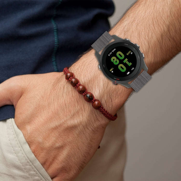 For Garmin Venu 2S 18mm Nylon Woven Watch Band(Red)