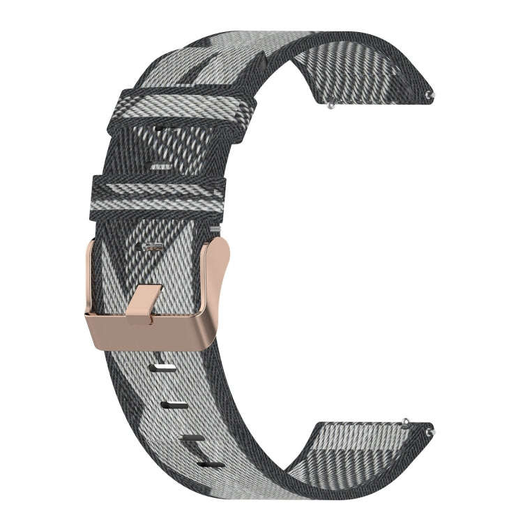 For Garmin Approach S40 20mm Nylon Woven Watch Band(Grey)