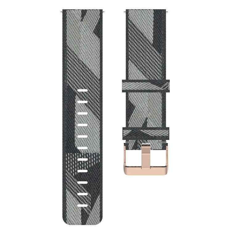 For Garmin Approach S40 20mm Nylon Woven Watch Band(Grey)