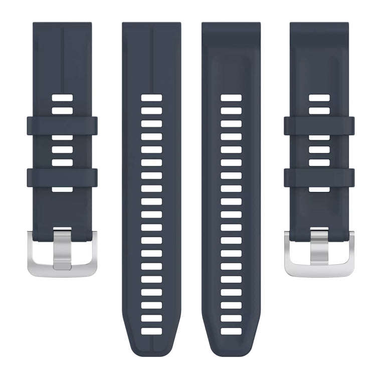 For Garmin Descent G1 22mm Solid Color Silicone Watch Band(Rock Cyan)