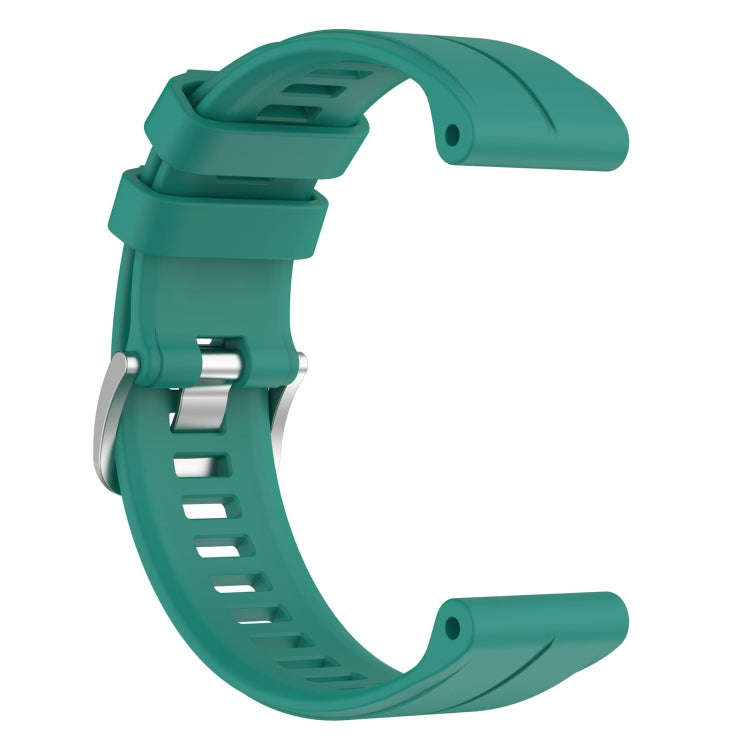 For Garmin Fenix 6 Pro GPS 22mm Solid Color Silicone Watch Band(Green)