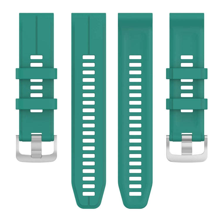 For Garmin Forerunner 935 22mm Solid Color Silicone Watch Band(Green)