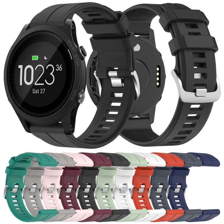 For Garmin Forerunner 935 22mm Solid Color Silicone Watch Band(Red)