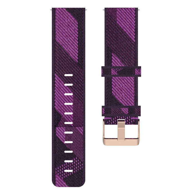 For Huawei Watch GT3 46mm 22mm Nylon Woven Watch Band(Purple)