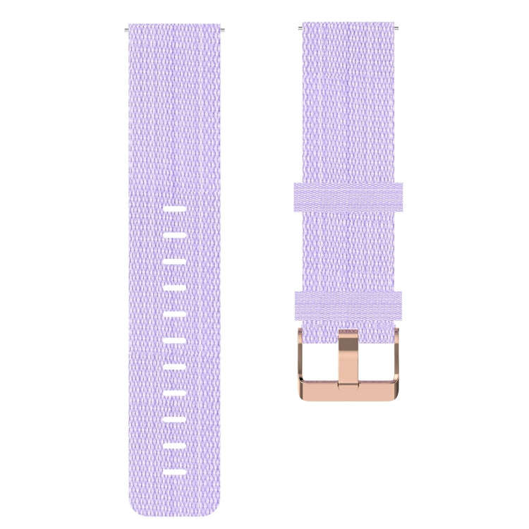 For Huawei Watch 3 22mm Nylon Woven Watch Band(Light Purple)