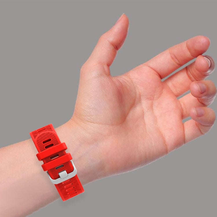 For Samsung Galaxy Watch4 Classic 42mm 20mm Twill Solid Color Silicone Watch Band(Water Duck)