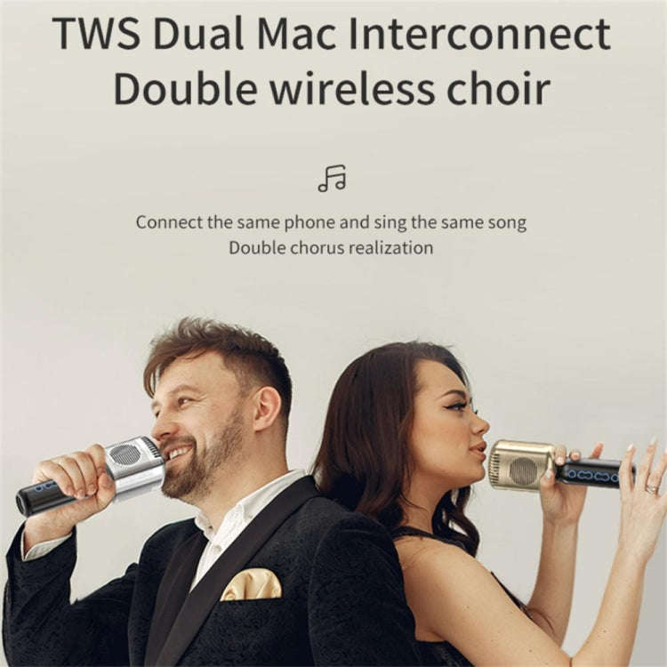 KM600 Wireless Microphone TWS Handheld Noise Reduction Smart Bluetooth-compatible Condenser Mic M...
