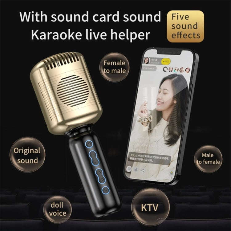 KM600 Wireless Microphone TWS Handheld Noise Reduction Smart Bluetooth-compatible Condenser Mic M...
