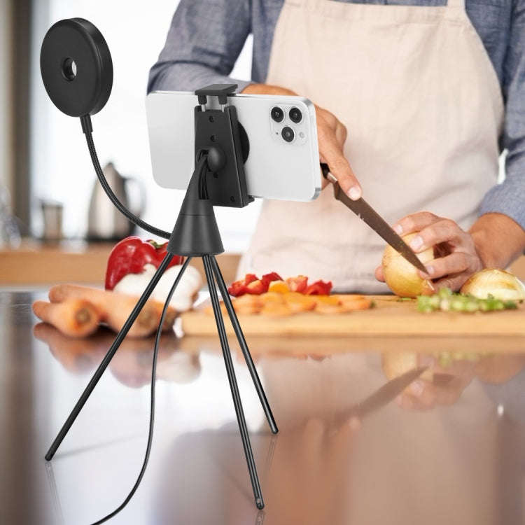 NS-08 LED Dimmable Ring Lamp with Phone Tripod Stand Holder