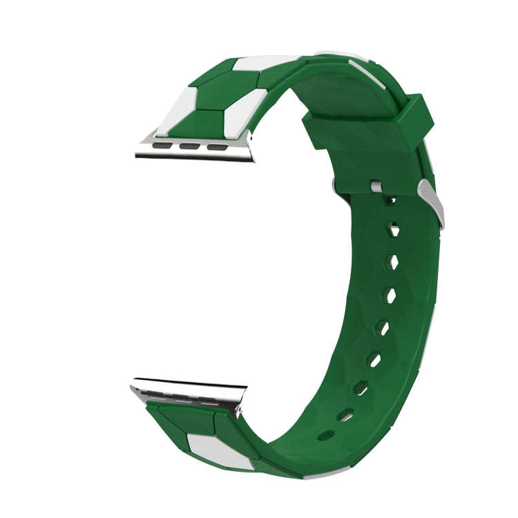 Football Style Metal Connector Silicone Watch Band For Apple Watch Ultra 49mm&Watch Ultra 2 49mm ...