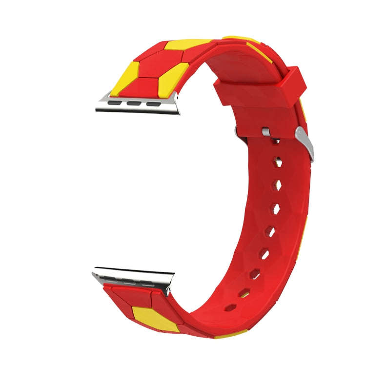 Football Style Metal Connector Silicone Watch Band For Apple Watch Ultra 49mm&Watch Ultra 2 49mm ...