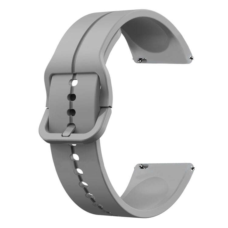 For Samsung Galaxy Watch 6 44mm 20mm Loop Silicone Watch Band(Grey)