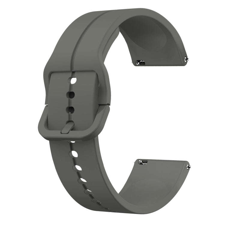 For Samsung Galaxy Watch 6 40mm 20mm Loop Silicone Watch Band(Dark Grey)