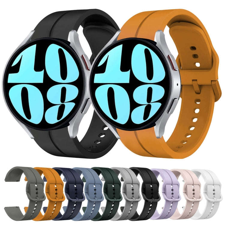 For Samsung Galaxy Watch 6 40mm 20mm Loop Silicone Watch Band(Blue)
