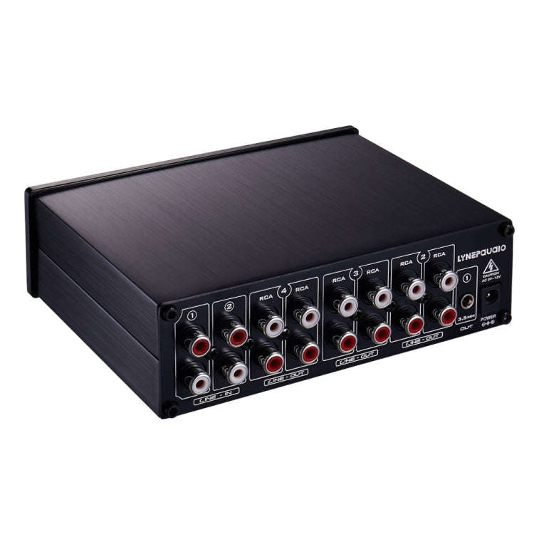 2 in 8 out Switcher Pre-Amplifier Speaker Distributor Signal Booster with Volume Control And Earp...