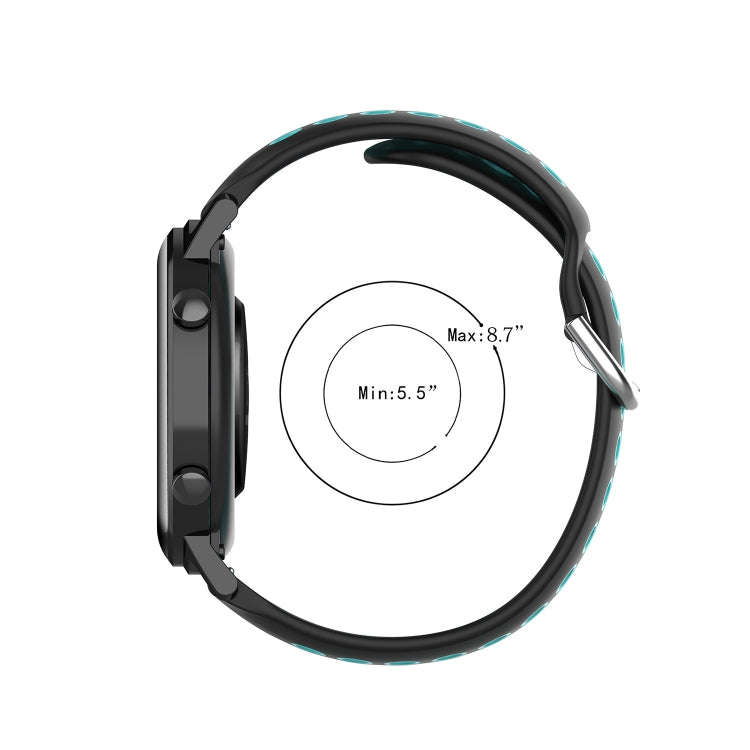 For Samsung Galaxy Watch 6 Classic 43mm 20mm Perforated Breathable Sports Silicone Watch Band(Oli...