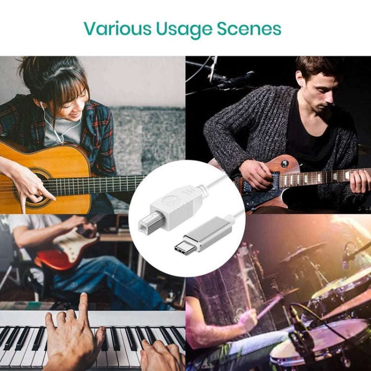 3.3ft USB-C / Type-C to USB-B MIDI Adapter Cable for Samsung / Huawei Laptop / MIDI Keyboard / Au...