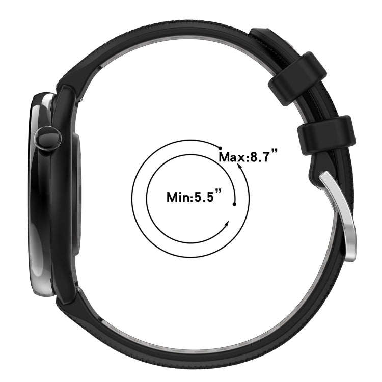 For Samsung Galaxy Watch 6 40mm 20mm Sports Two-Color Steel Buckle Silicone Watch Band(Pink+White)