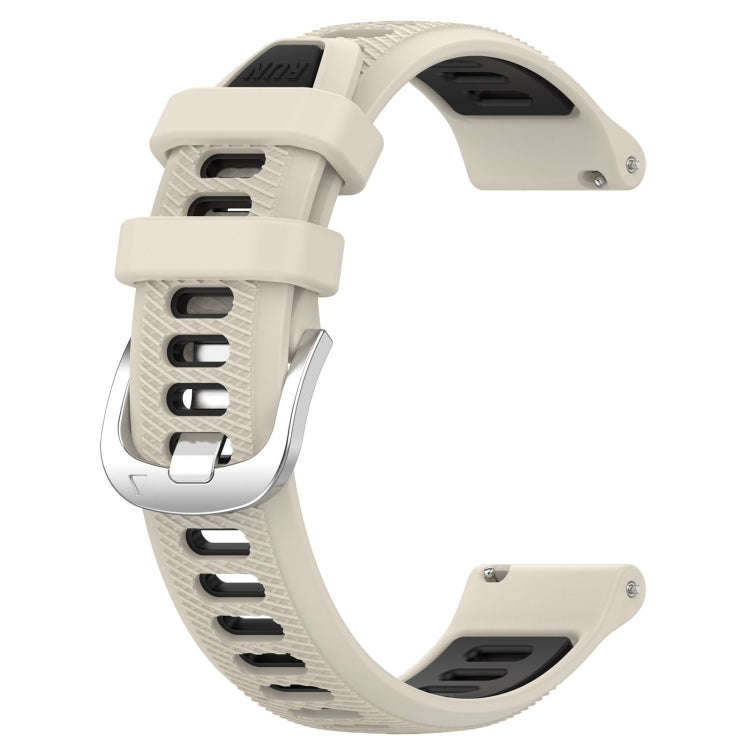 For Samsung Galaxy Watch 6 Classic 43mm 20mm Sports Two-Color Steel Buckle Silicone Watch Band(St...