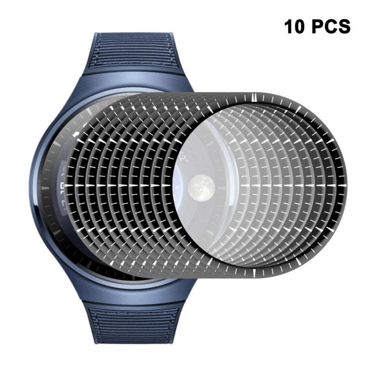 10pcs For Huawei Watch 4 Pro ENKAY 3D Full Coverage Soft PC Edge + PMMA HD Screen Protector Film
