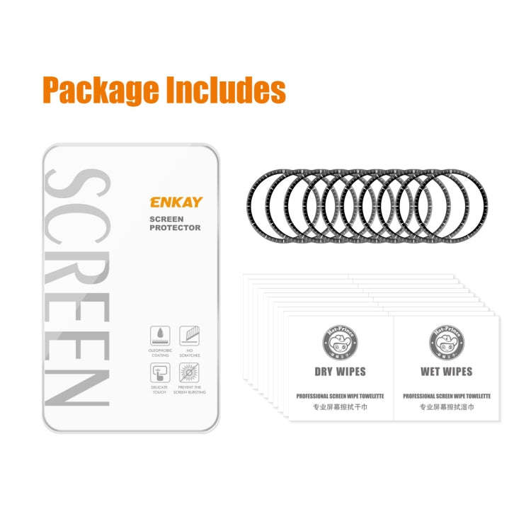 10pcs For Huawei Watch 4 Pro ENKAY 3D Full Coverage Soft PC Edge + PMMA HD Screen Protector Film