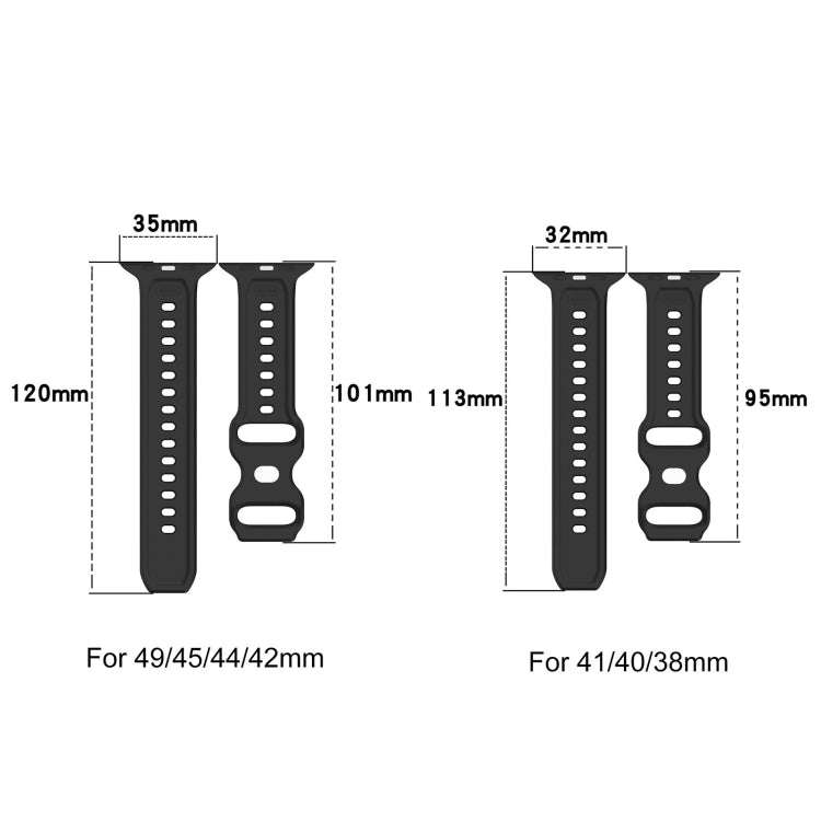 For Apple Watch SE 2022 40mm Reverse Buckle Dot Texture Silicone Watch Band(Wine Red)