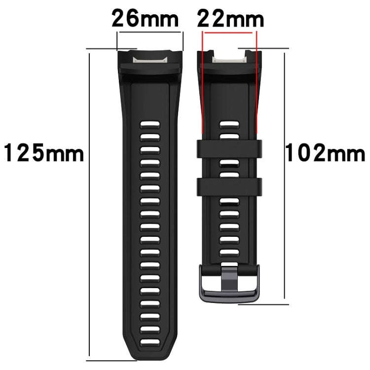 For Garmin Instinct 2X Sports Silicone Replacement Watch Band(Grey)