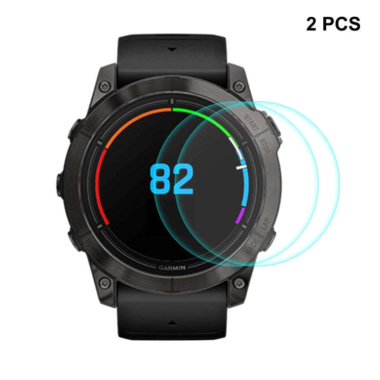 For Garmin Epix Pro Gen 2 51mm 2pcs ENKAY 0.2mm 9H Tempered Glass Screen Protector Watch Film
