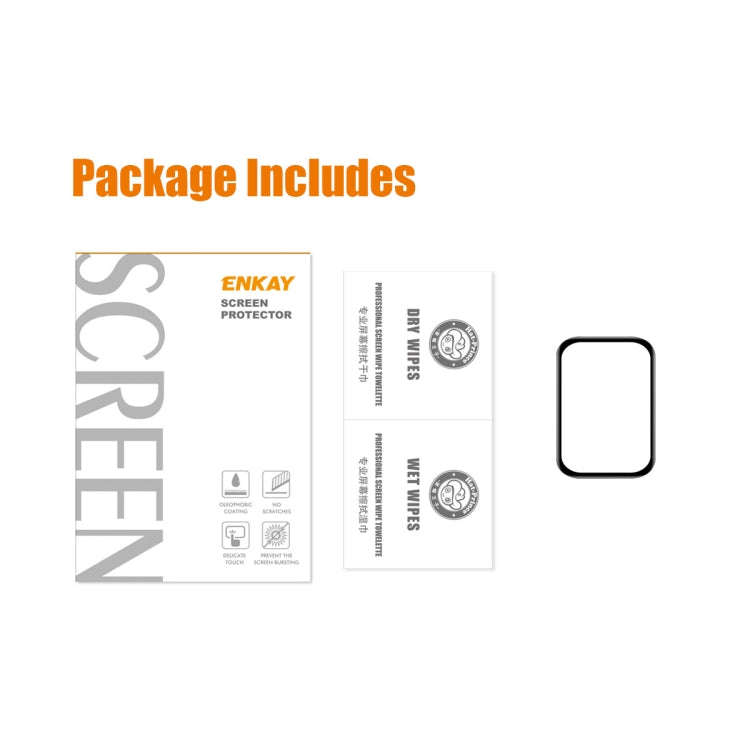 For Xiaomi Mi Band 8 Pro 1pcs ENKAY ENKAY 3D Full Coverage Soft PC Edge PMMA HD Screen Film