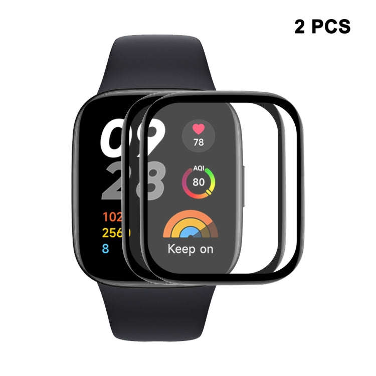 For Redmi Watch 3 Lite 2pcs ENKAY ENKAY 3D Full Coverage Soft PC Edge PMMA HD Screen Film