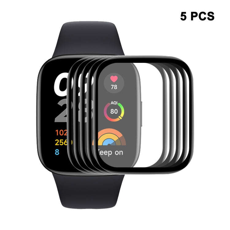 For Redmi Watch 3 Lite 5pcs ENKAY ENKAY 3D Full Coverage Soft PC Edge PMMA HD Screen Film
