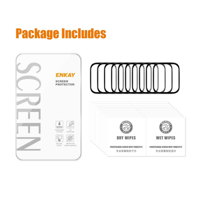 For Redmi Watch 3 Lite 10pcs ENKAY ENKAY 3D Full Coverage Soft PC Edge PMMA HD Screen Film