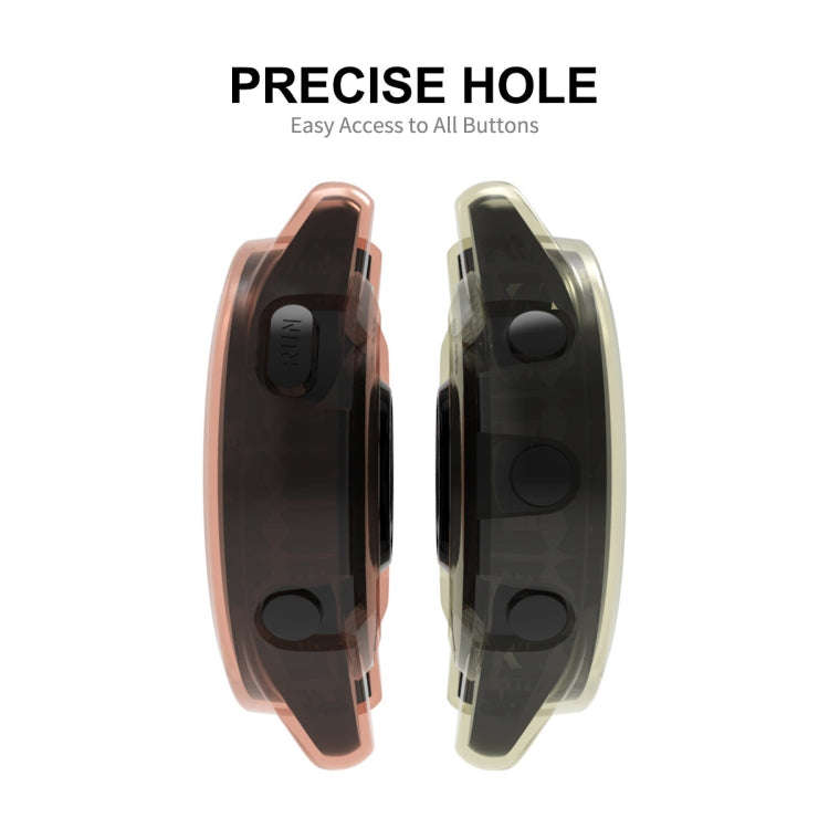 For Garmin Forerunner 965 ENKAY Hat-Prince Transparent TPU Frame Drop Protection Case(Transparent)