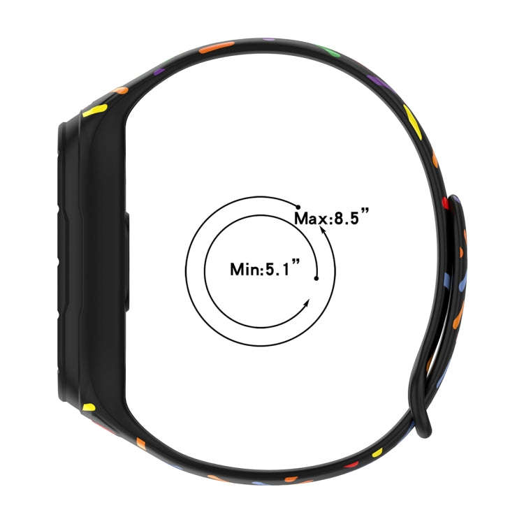 For Xiaomi Mi Band 8 ENKAY Hat-Prince Full Coverage Screen Protector + Adjsutable Silicone Sport ...