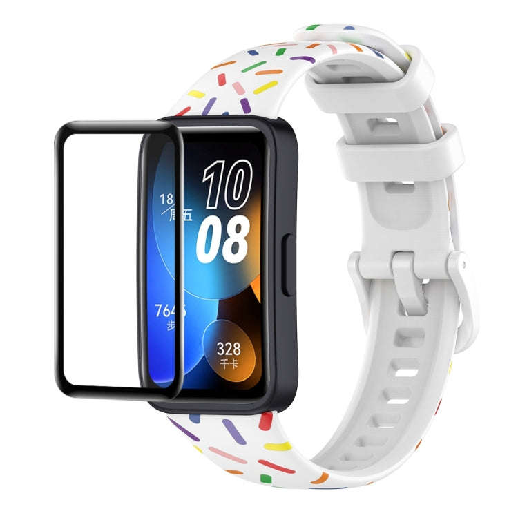 For Huawei Band 8 / 9 ENKAY Hat-Prince Full Coverage Screen Protector + Adjsutable Silicone Sport...