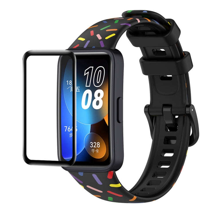 For Huawei Band 8 / 9 ENKAY Hat-Prince Full Coverage Screen Protector + Adjsutable Silicone Sport...