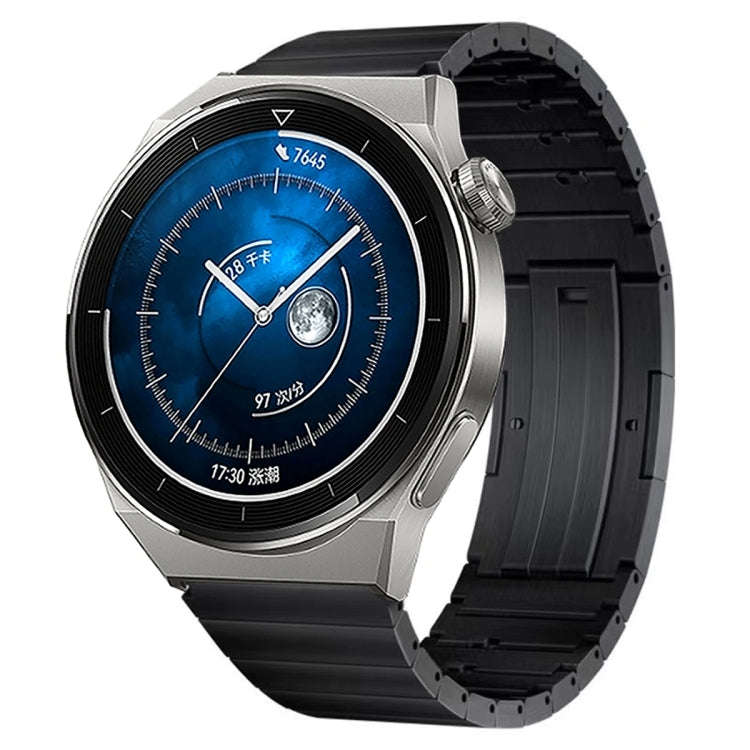 For Huawei Watch GT3 Pro 46mm Titanium Alloy Quick Release Watch Band(Black)