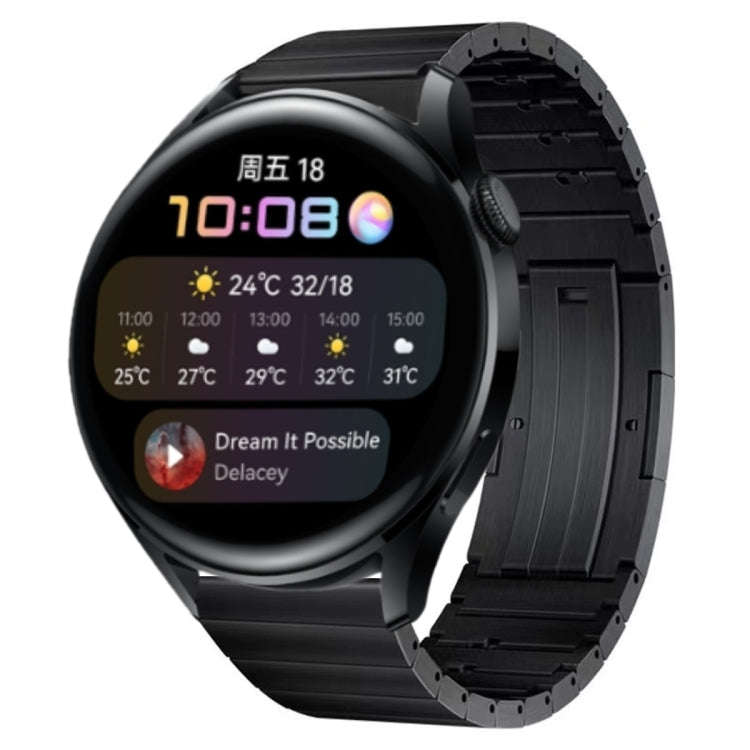 For Huawei Watch 3 Titanium Alloy Quick Release Watch Band(Black)