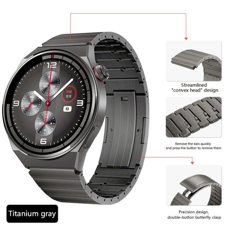 For Huawei Watch 3 Pro Titanium Alloy Quick Release Watch Band(Gray)