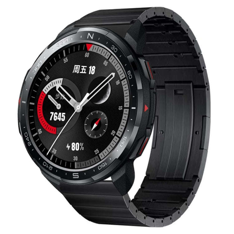 For Honor Watch GS Pro Titanium Alloy Quick Release Watch Band(Black)