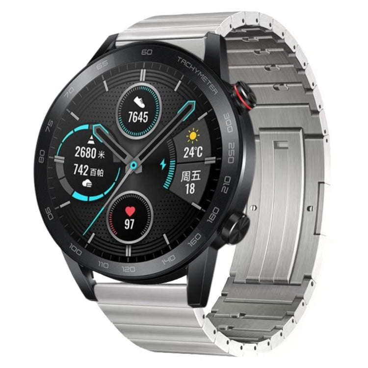 For Honor Magic Watch 2 46mm Titanium Alloy Quick Release Watch Band(Silver)