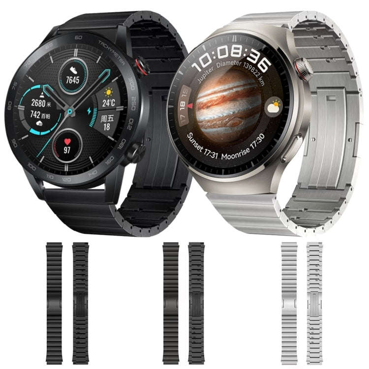 For Huawei Watch 3 Pro Titanium Alloy Quick Release Watch Band(Gray)
