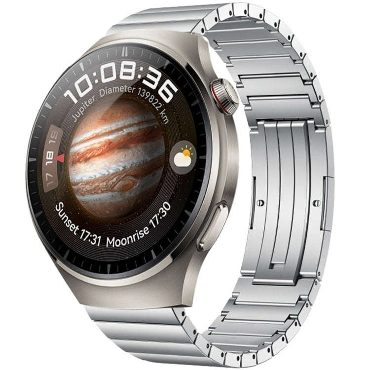 For Huawei Watch 4 / 4 Pro One Bead Titanium Alloy Watch Band(Silver)