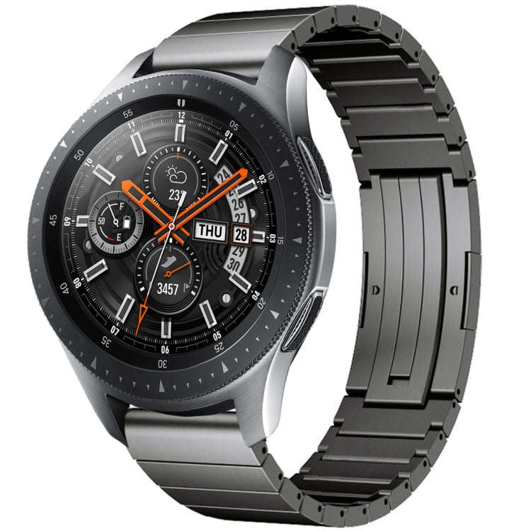 For Samsung Galaxy Watch 42mm One Bead Titanium Alloy Watch Band(Gray)