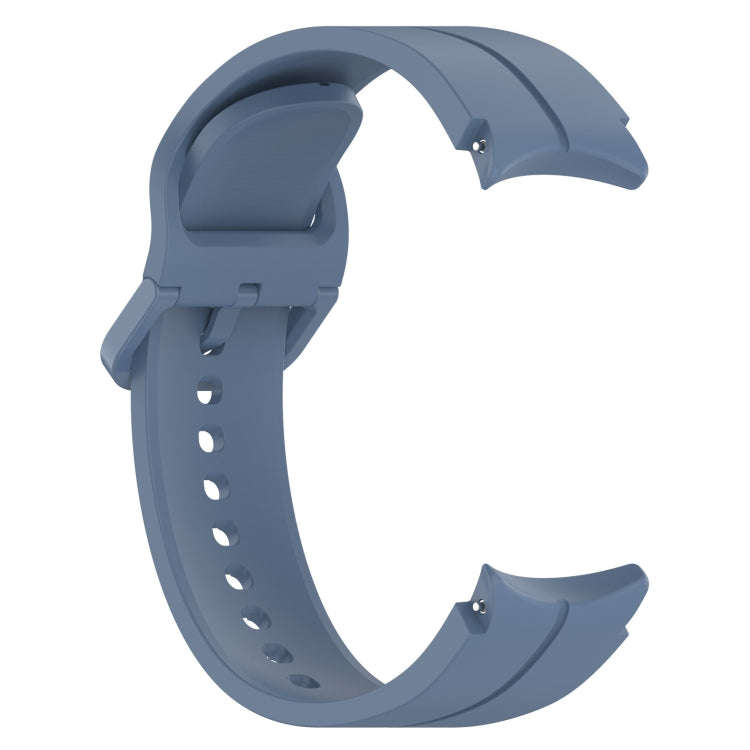 For Samsung Galaxy Watch 6 / 6 Classic Grooved Color Buckle Silicone Watch Band(Blue)