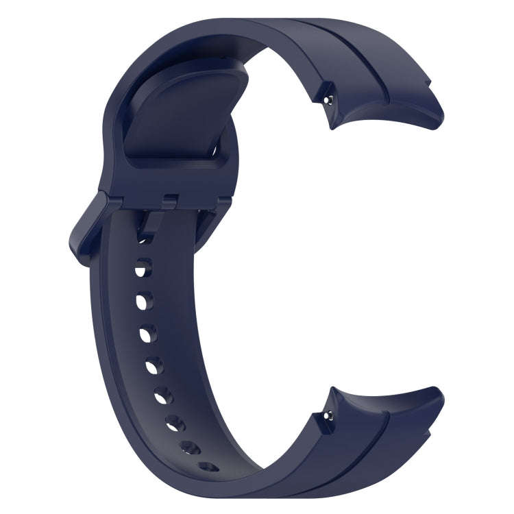 For Samsung Galaxy Watch 6 / 6 Classic Grooved Color Buckle Silicone Watch Band(Midnight Blue)