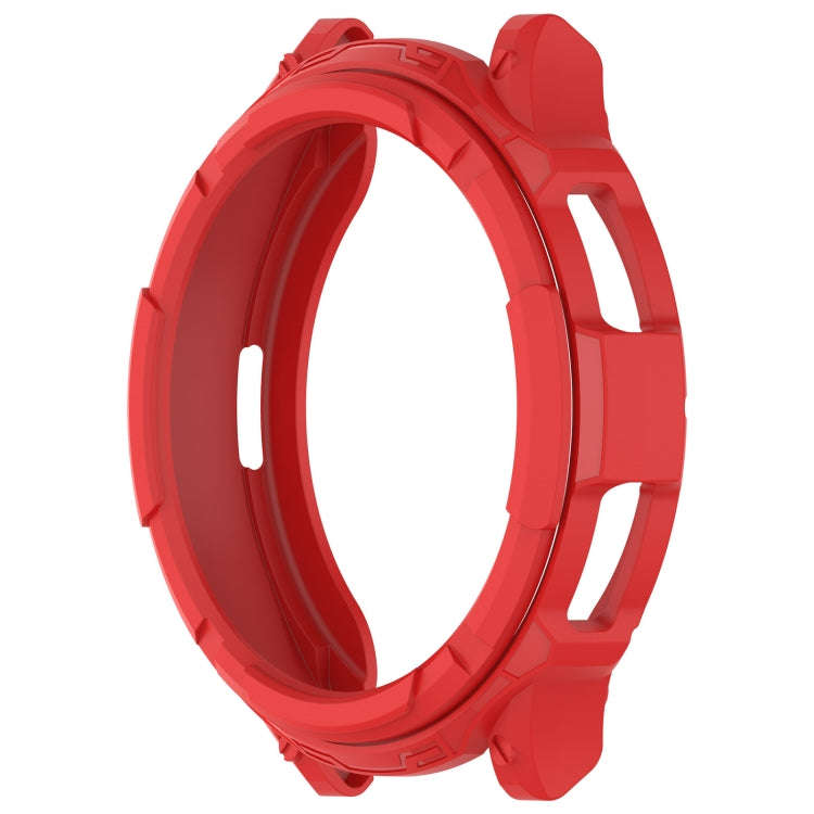 For Samsung Galaxy Watch 6 Classic 43mm Rotating Ring  + TPU Armor Watch Protective Case(Red)