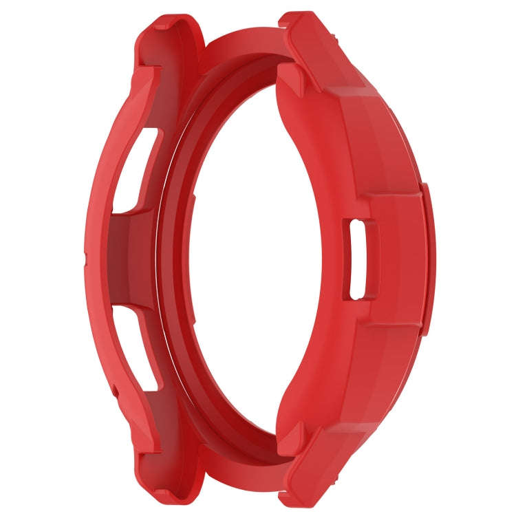 For Samsung Galaxy Watch 6 Classic 43mm Rotating Ring  + TPU Armor Watch Protective Case(Red)